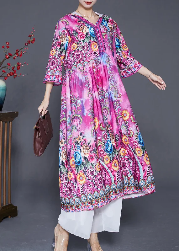 Sale Of The Week – Weekend Specials Beautiful Pink Hooded Print Silk Vacation Dresses Bracelet Sleeve Sale Of The Week – Weekend Specials Beautiful Pink Hooded Print Silk Vacation Dresses Bracelet Sleeve
