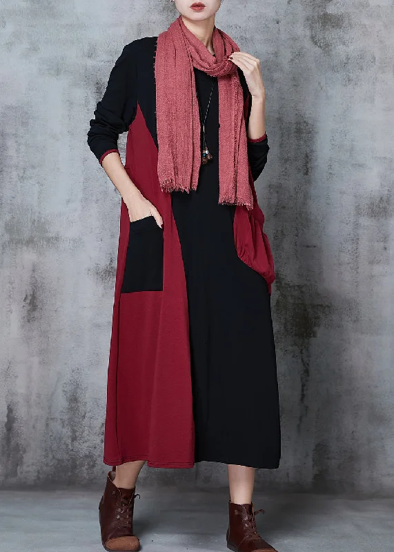 Flash Sale On Women's Apparel – Grab Your Favorites Today Women Colorblock Asymmetrical Patchwork Cotton Robe Dresses Spring Flash Sale On Women's Apparel – Grab Your Favorites Today Women Colorblock Asymmetrical Patchwork Cotton Robe Dresses Spring