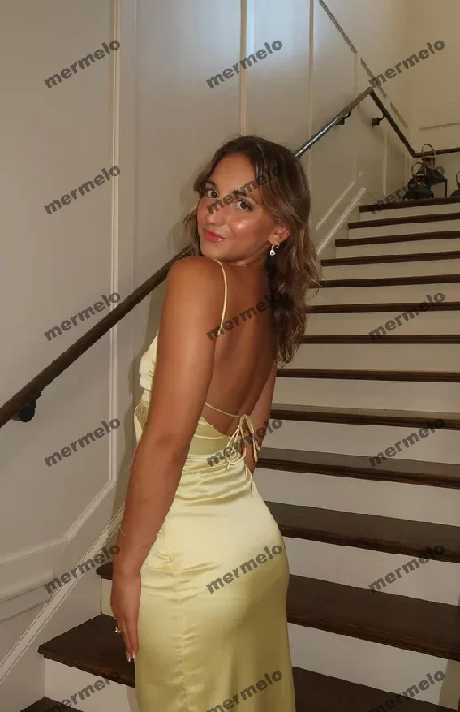 Women's Outerwear Attire Sexy Yellow Mermaid Spaghetti Straps Long Party Prom Dresses Ideas,Evening Gowns Women's Outerwear Attire Sexy Yellow Mermaid Spaghetti Straps Long Party Prom Dresses Ideas,Evening Gowns