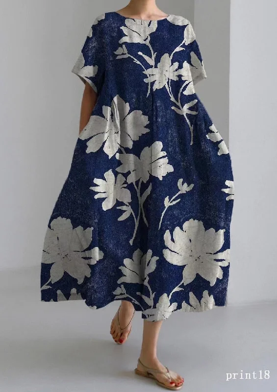 Budget Saver Flower print18 Cotton Dresses Pockets Patchwork Spring