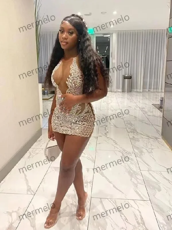 Stylish And Comfortable Clothing For Women Glitter Bead Crystal Rhinestones Birthday Party Cocktail Homecoming Gown Stylish And Comfortable Clothing For Women Glitter Bead Crystal Rhinestones Birthday Party Cocktail Homecoming Gown