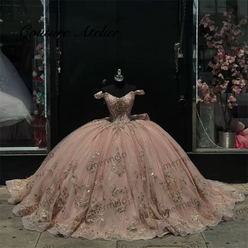 Women's Vacation Outfit Set Quinceanera Dress Ball Gown Off Shoulder Birthday Dress quinceanera Women's Vacation Outfit Set Quinceanera Dress Ball Gown Off Shoulder Birthday Dress quinceanera
