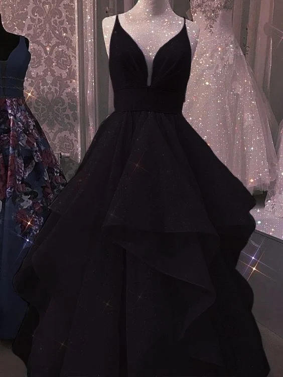 Casual Women's Clothing Online Black evening gown long prom dress     S2641