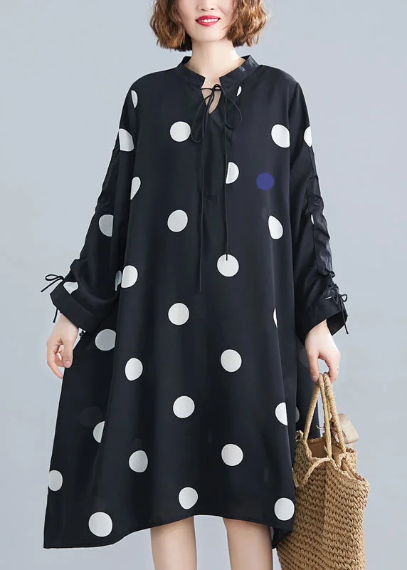 Seasonal Wardrobe Refresh – Shop Stylish Looks For Less Loose Black Stand Collar Dot Lace Up Chiffon Dresses Spring Seasonal Wardrobe Refresh – Shop Stylish Looks For Less Loose Black Stand Collar Dot Lace Up Chiffon Dresses Spring