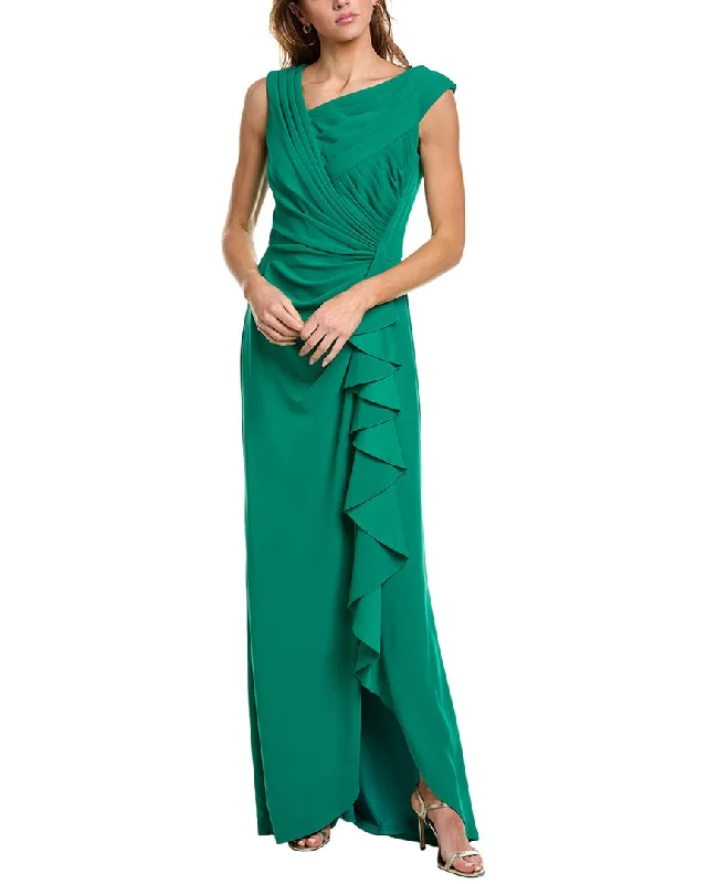 Women's Clothing For Outdoor Activities Tadashi Shoji Solid Gown