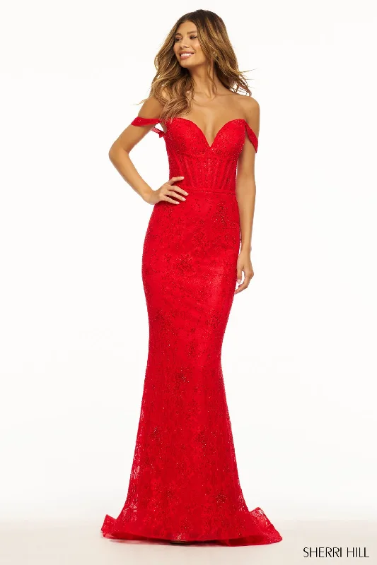 Women's Vacation Outfit Sherri Hill 56033 Dresses
