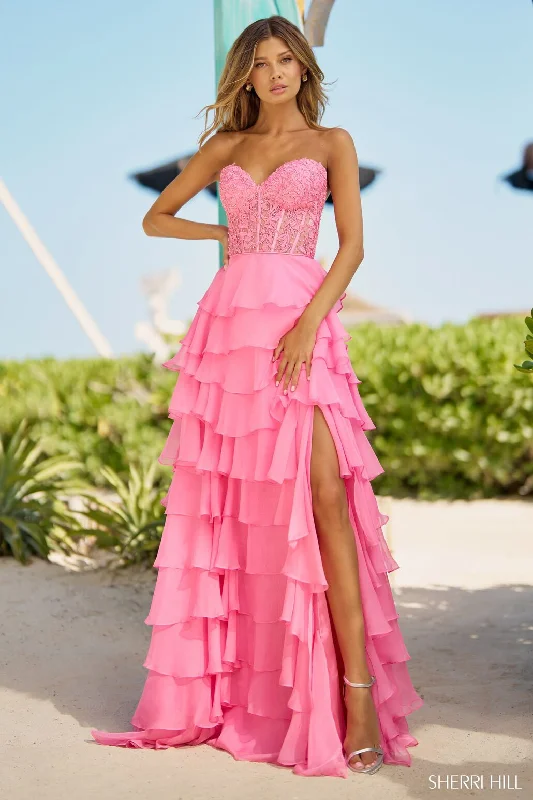 Women's Vacation Attire Sherri Hill 56162 Dresses