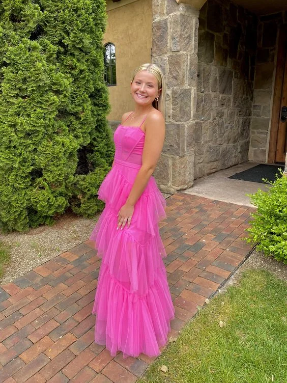 Women's Formal Event Outfit Pink Prom Dresses Evening Gown    S2486