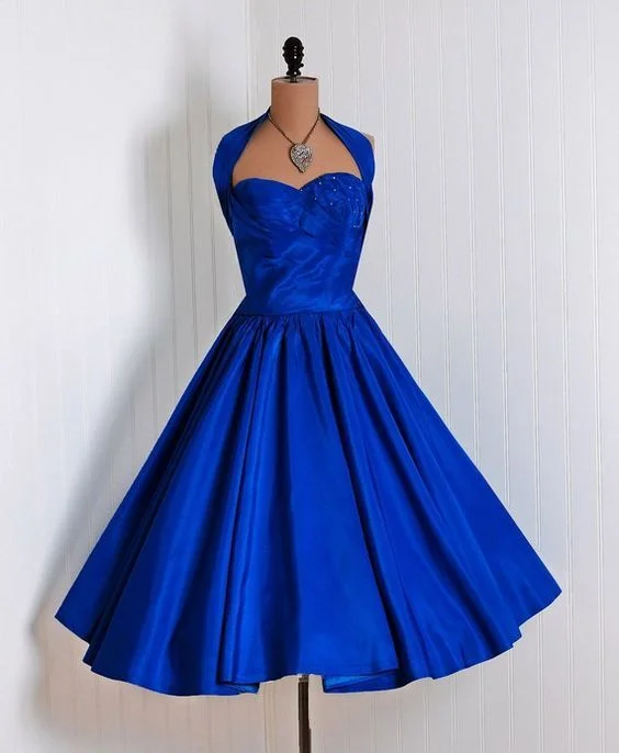 Stylish Everyday Clothing 1950s Vintage Prom Dress, Royal Blue Prom Gowns, Mini Short Homecoming Dress S2654 Stylish Everyday Clothing 1950s Vintage Prom Dress, Royal Blue Prom Gowns, Mini Short Homecoming Dress S2654