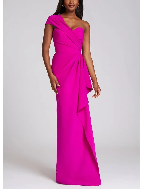 Women's Casual and Dressy Outfits A-Line Evening Gown Elegant Dress Formal Birthday Floor Length Sleeveless One Shoulder Chiffon with Pleats Ruched Ruffles Women's Casual and Dressy Outfits A-Line Evening Gown Elegant Dress Formal Birthday Floor Length Sleeveless One Shoulder Chiffon with Pleats Ruched Ruffles