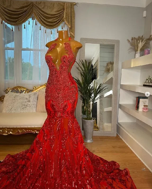 Women's Holiday Attire Red Gillter Black Girl Prom Dress for Women 2024 Sparkly Diamond Crystal Sheer Top Long Trumpet Birthday Evening Gown Women's Holiday Attire Red Gillter Black Girl Prom Dress for Women 2024 Sparkly Diamond Crystal Sheer Top Long Trumpet Birthday Evening Gown