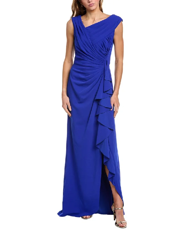 Casual Chic Women's Clothes Tadashi Shoji Solid Gown