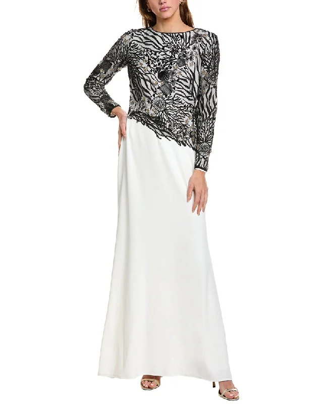 Women's Elegant Clothing Sets Tadashi Shoji Printed Gown