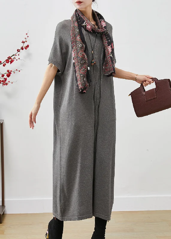 Unmissable Offers On Women's Everyday And Occasion Wear Italian Grey Oversized Wrinkled Cotton Robe Dresses Spring Unmissable Offers On Women's Everyday And Occasion Wear Italian Grey Oversized Wrinkled Cotton Robe Dresses Spring
