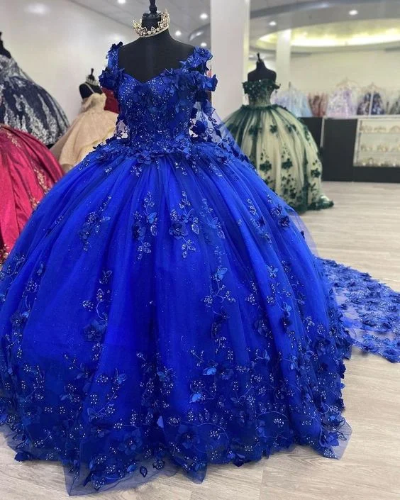 Women's Occasion Wear Clothing Royal Blue A-Line Ball Gown Long Prom Dresses, Blue Evening Dresses S3354 Women's Occasion Wear Clothing Royal Blue A-Line Ball Gown Long Prom Dresses, Blue Evening Dresses S3354