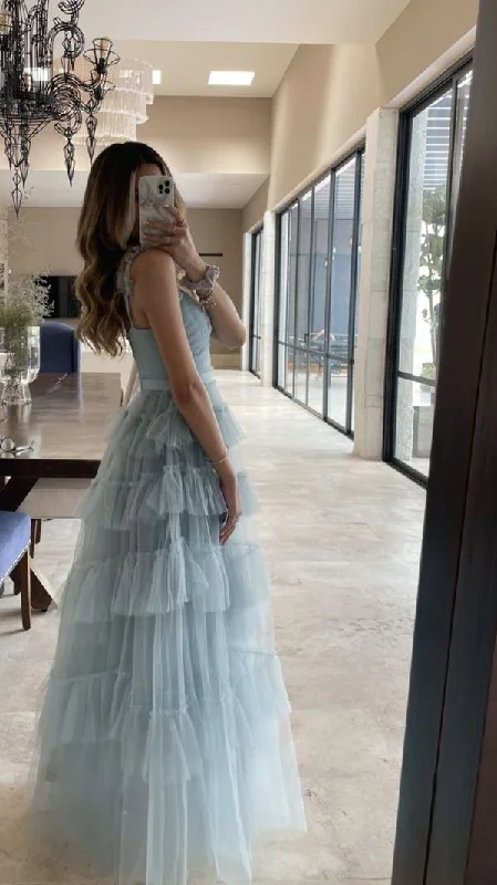 Women's Clothing Sale Online Sweet Light Blue Tulle Prom Dresses,Ruffles Pleated Baby Blue Evening Formal Gown S2975 Women's Clothing Sale Online Sweet Light Blue Tulle Prom Dresses,Ruffles Pleated Baby Blue Evening Formal Gown S2975