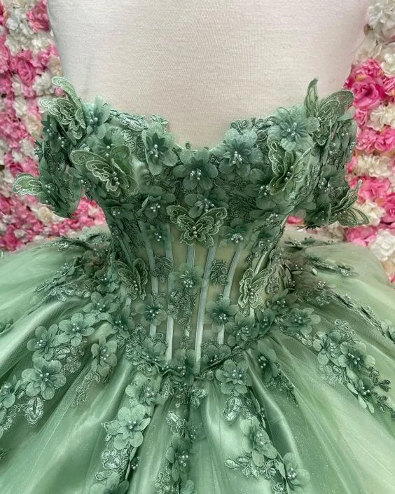 Women's Clothing For Travel Sage Quince Dress off shoulder ball gown prom dress S3524 Women's Clothing For Travel Sage Quince Dress off shoulder ball gown prom dress S3524
