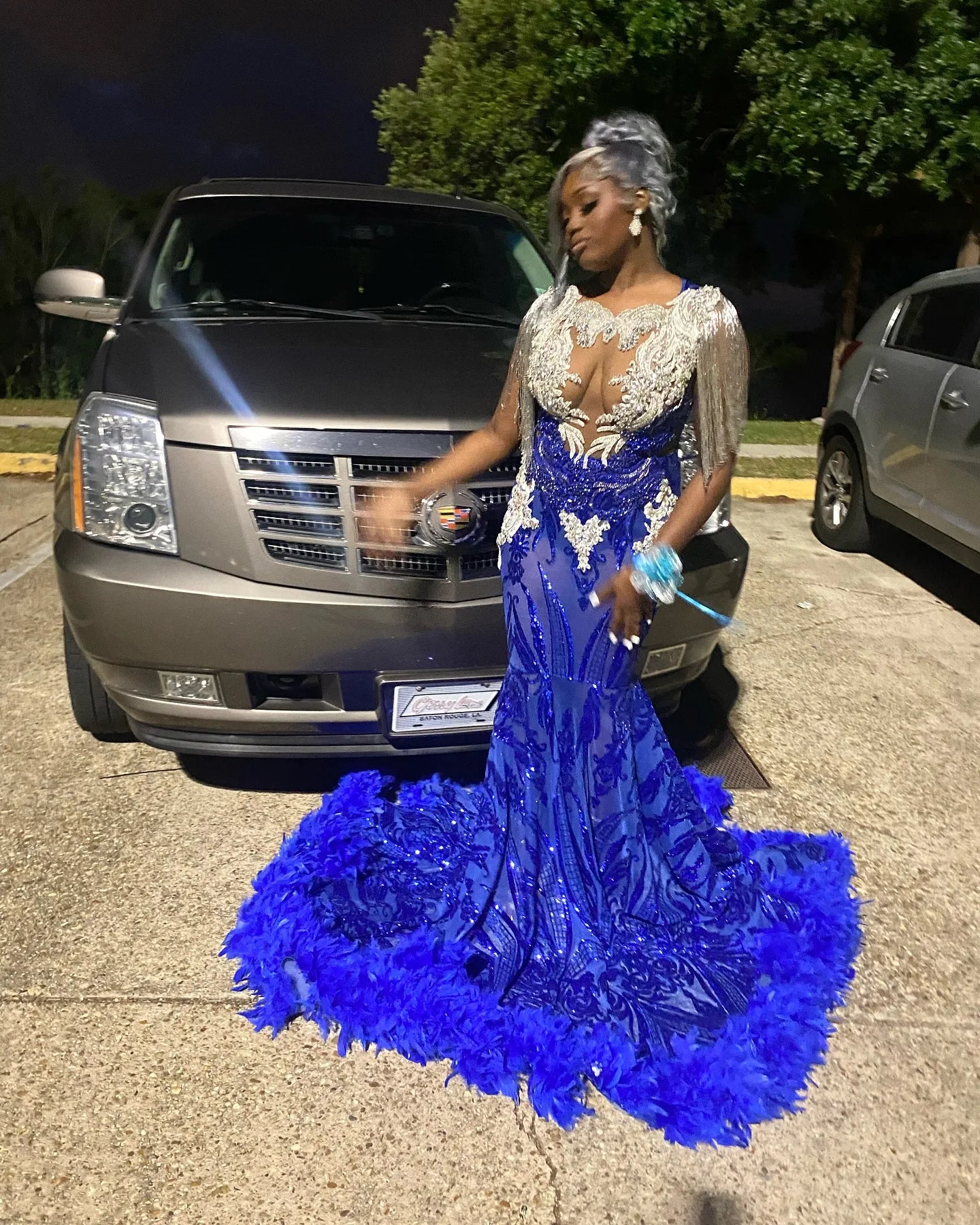 Women Online Clothing Boutiques Sparkly Sequin Royal Blue Mermaid Prom Dresses Long for Black Girl 2025 Beading Tassel Applique Formal Evening Gowns Customized Women Online Clothing Boutiques Sparkly Sequin Royal Blue Mermaid Prom Dresses Long for Black Girl 2025 Beading Tassel Applique Formal Evening Gowns Customized