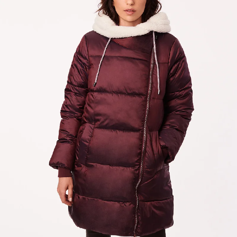 Women's Holiday Attire Assymetrical Puffer