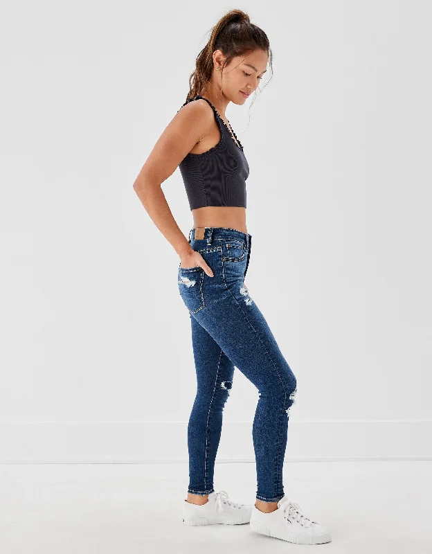 Sustainable Women's Clothing AE Ne(x)t Level Patched High V-Rise Jegging