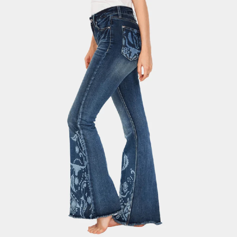 Women's Professional Garments Grace In La Bull Flare Jeans