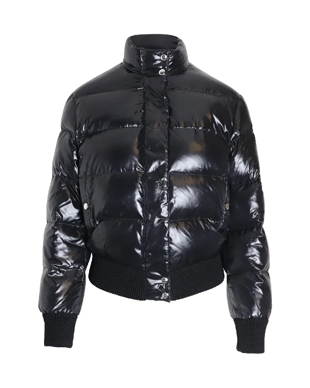 Women's Clothing for Every Occasion Givenchy Shiny Puffer Jacket in Black Polyamide Women's Clothing for Every Occasion Givenchy Shiny Puffer Jacket in Black Polyamide