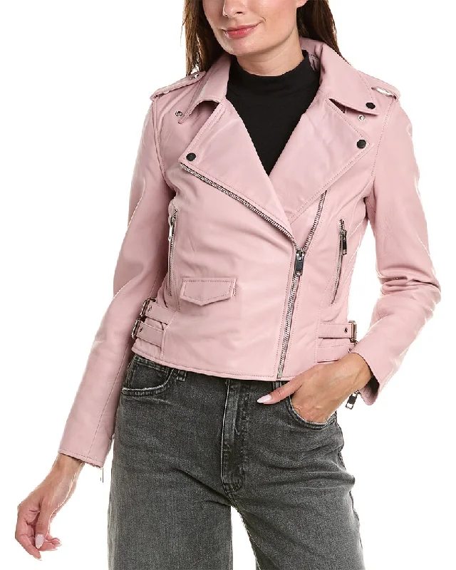 High-End Women's Apparel Walter Baker Liz Leather Jacket