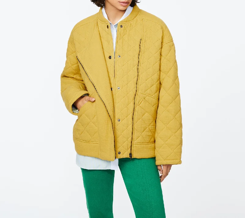 Contemporary Women's Clothing Puff Bomber Jacket