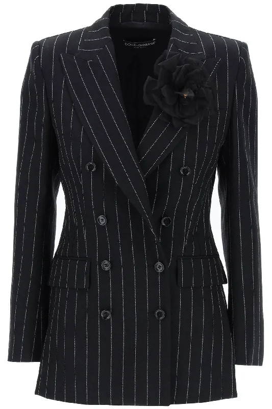 Women's Stylish Vacation Attire Dolce & Gabbana Women's Turlington Double-Breasted Pinst
