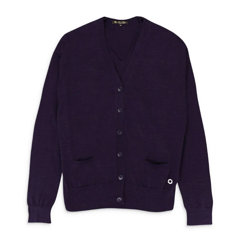 Plus Size Women's Fashion and Clothing CASHMERE SET DARK PURPLE CARDIGAN