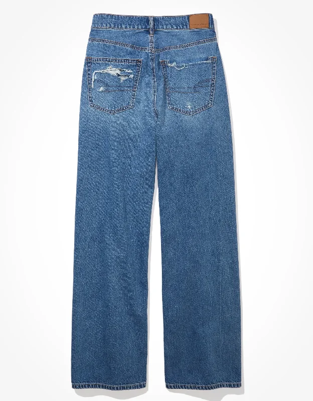 Women's Clothing For Special Occasions AE Super High-Waisted Baggy Wide-Leg Jean