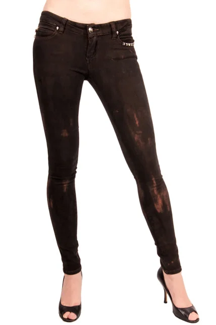 Casual Fashion for Women Paint It Black Jeans