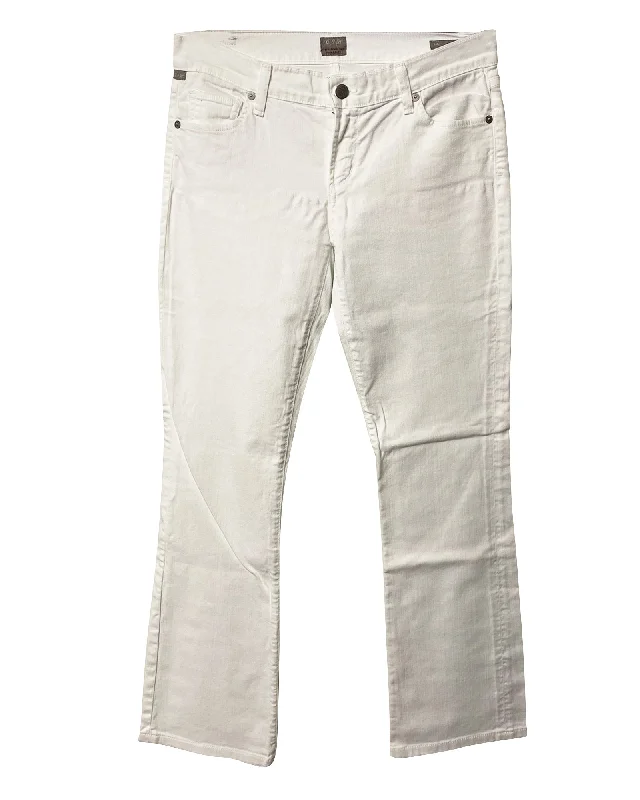 Casual Clothing For Women Citizens of Humanity Classic Jeans in White Cotton