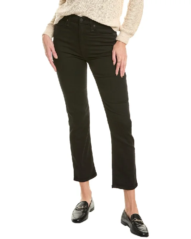 Stylish Women's Attire rag & bone Fern Black High-Rise Slim Jean