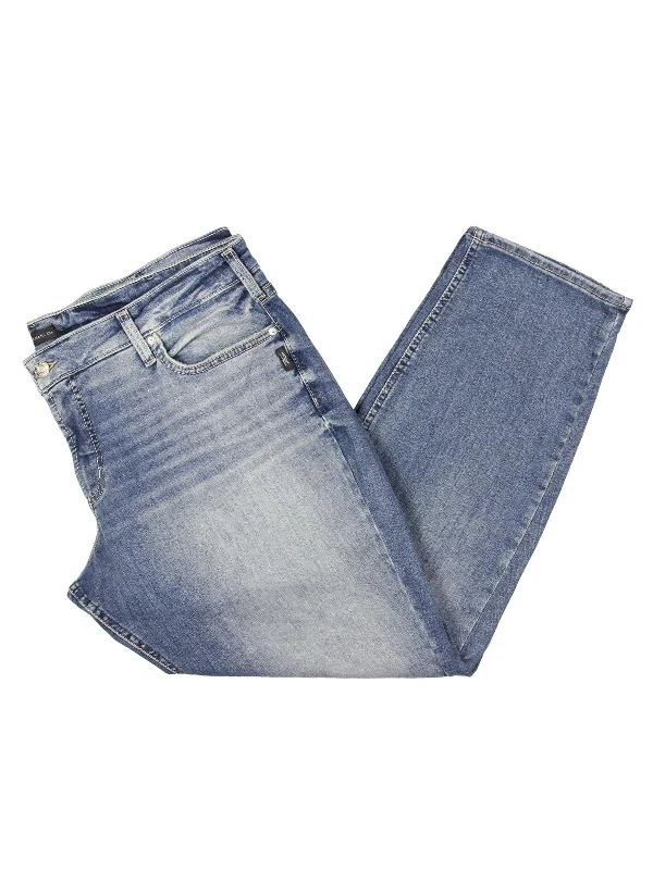 Modern Women's Attire Plus Womens Low Rise Stretch Straight Leg Jeans