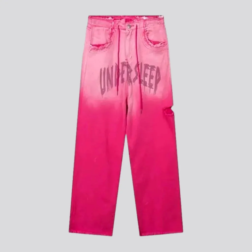 Women's Vacation Attire Distressed women's y2k jeans