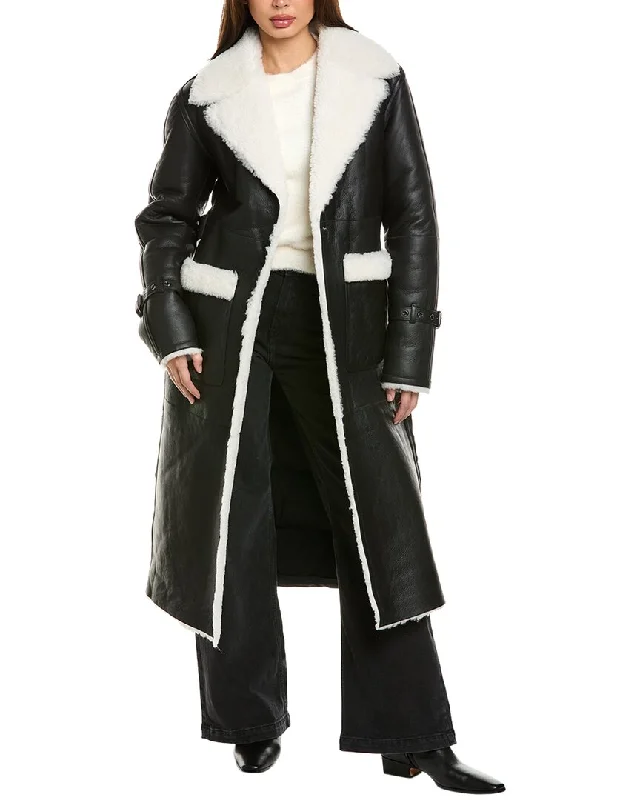 Bundle Offer Mackage Sabreen Leather Coat