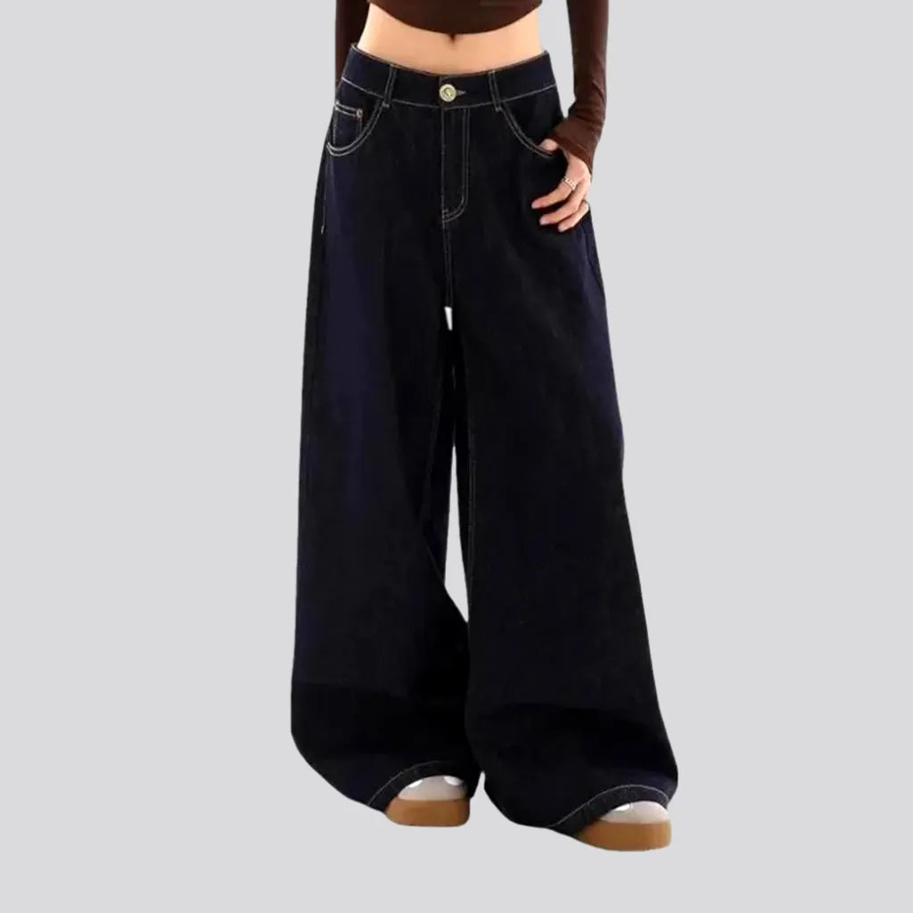 Women's Classic Outfit Baggy fit stylish jeans for ladies