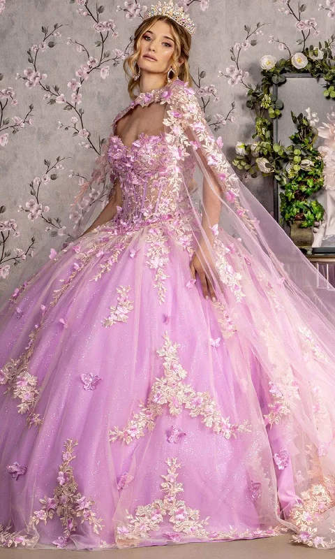 Women's Vintage Attire GLS by Gloria GL3467 - Sweetheart Floral Ballgown