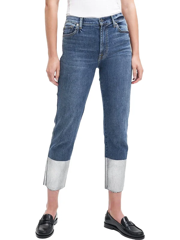 Women's Casual Garments Bair Authentic  Womens High Waist Cropped Straight Leg Jeans