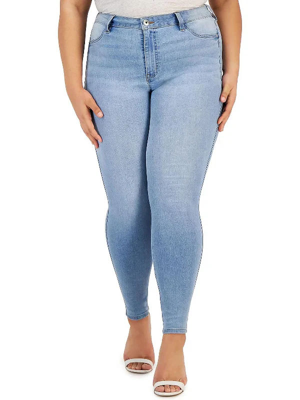 Women's Comfortable Lounge Attire Plus Womens High Rise Stretch Skinny Jeans