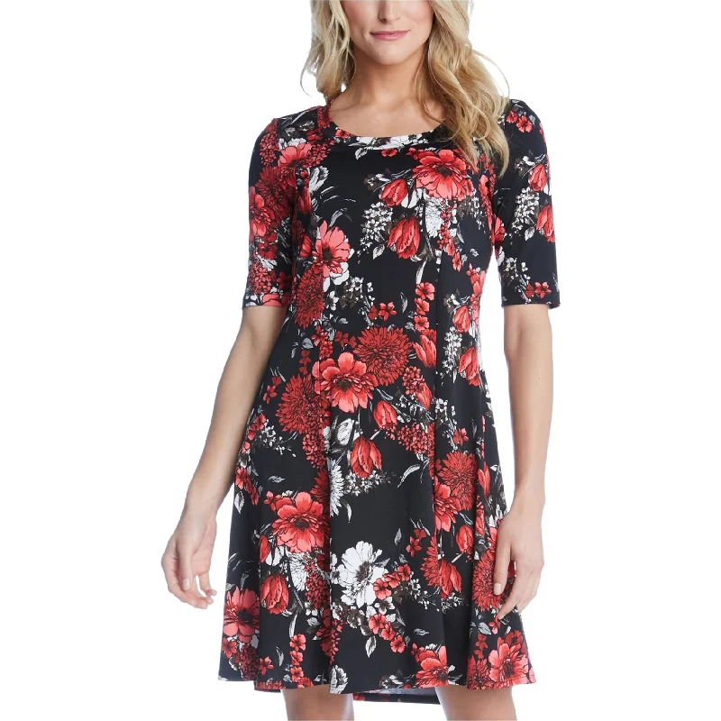 Clothing Sales Karen Kane Womens Floral A-Line Dress