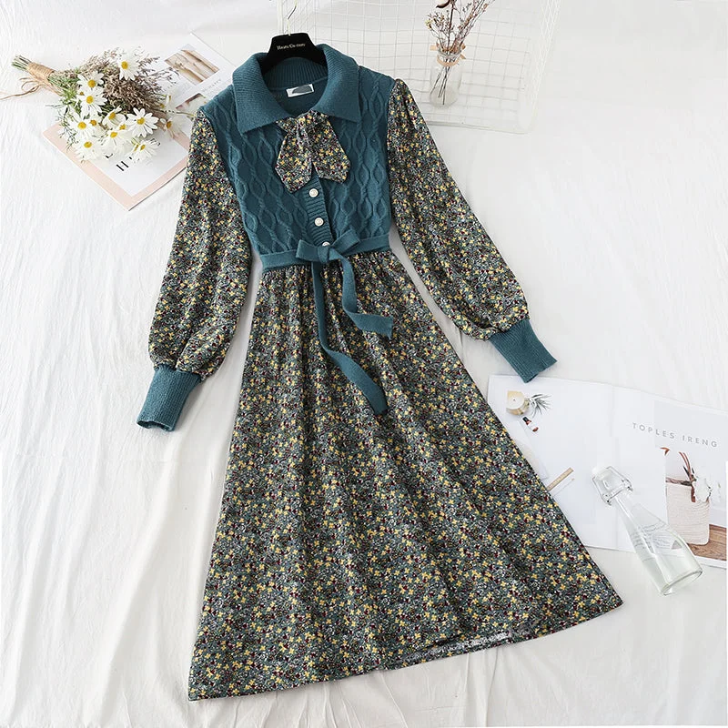 Women Wear Brands Patchwork lace up floral skirt slim elastic waist Corduroy Skirt 4086 Women Wear Brands Patchwork lace up floral skirt slim elastic waist Corduroy Skirt 4086