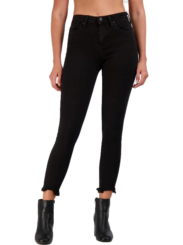 Affordable Women's Attire Hem Destruction Skinny  Womens Denim Destroyed Skinny Jeans