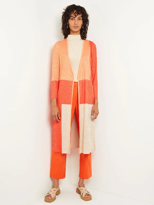 Sale For Women Heritage Fit Open Front Cardigan - Colorblock Soft Knit