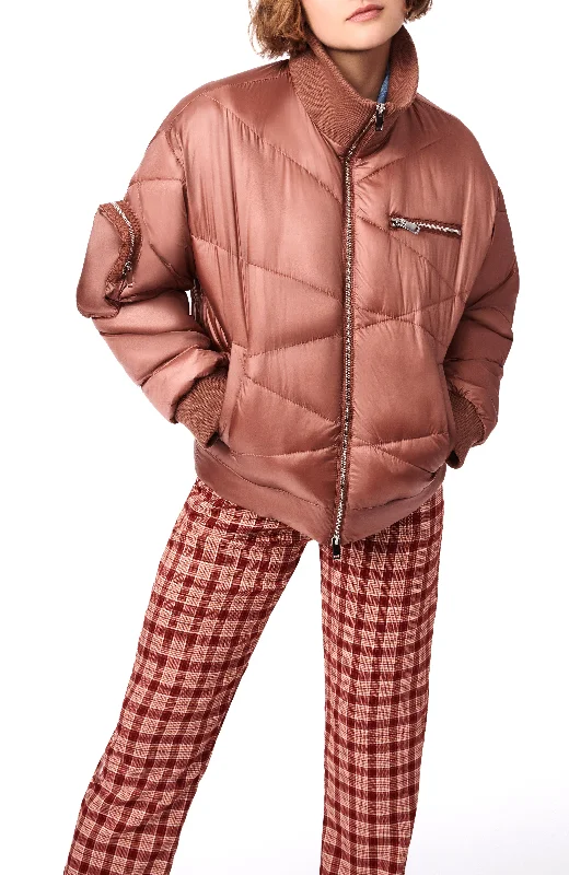 Designer Women's Fashion Online Multi Stitch Puffer