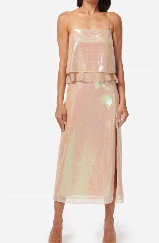 Affordable Online Boutiques Artemis Skirt In Opal Sequin