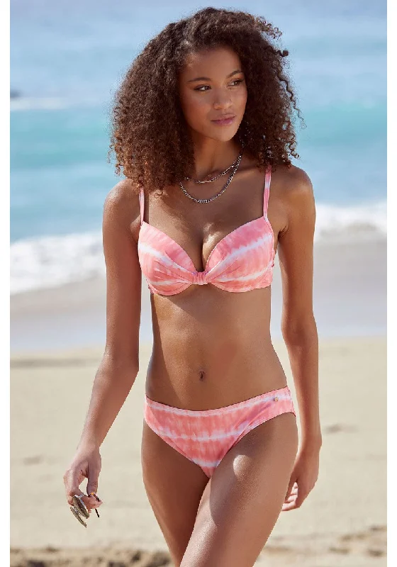 Women's Layered Outfit LASCANA Women's Tie Dye Underwire Bikini Top