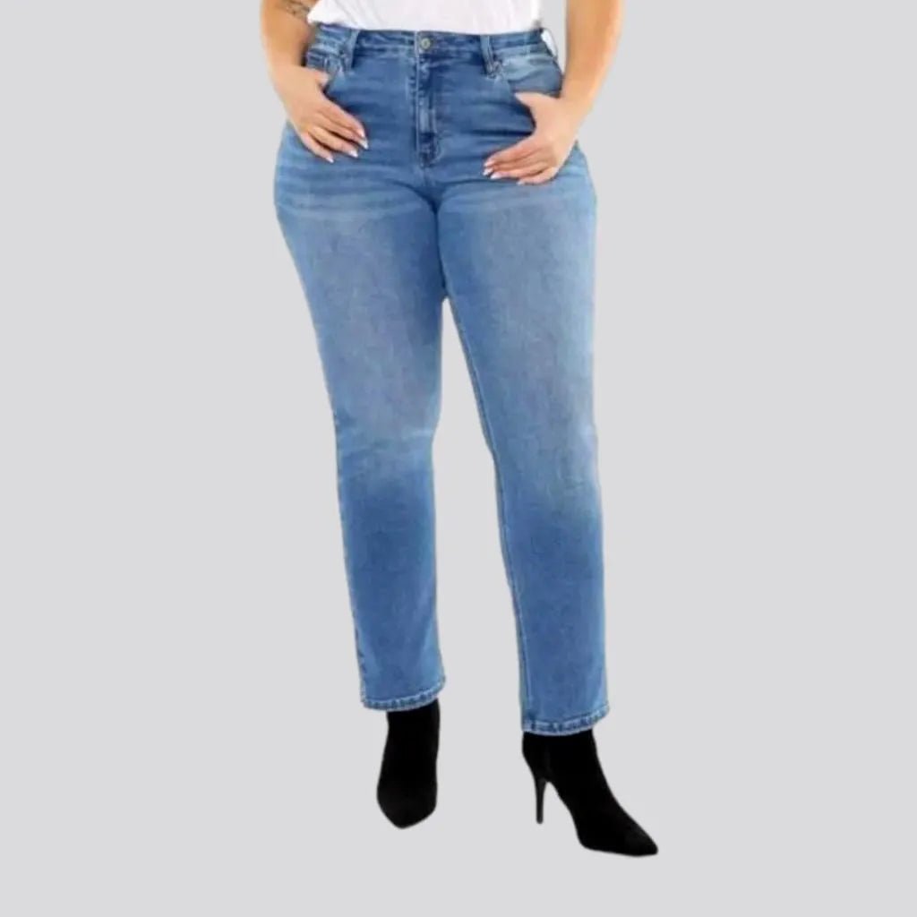 Women's Timeless Attire High-waist ankle-length jeans