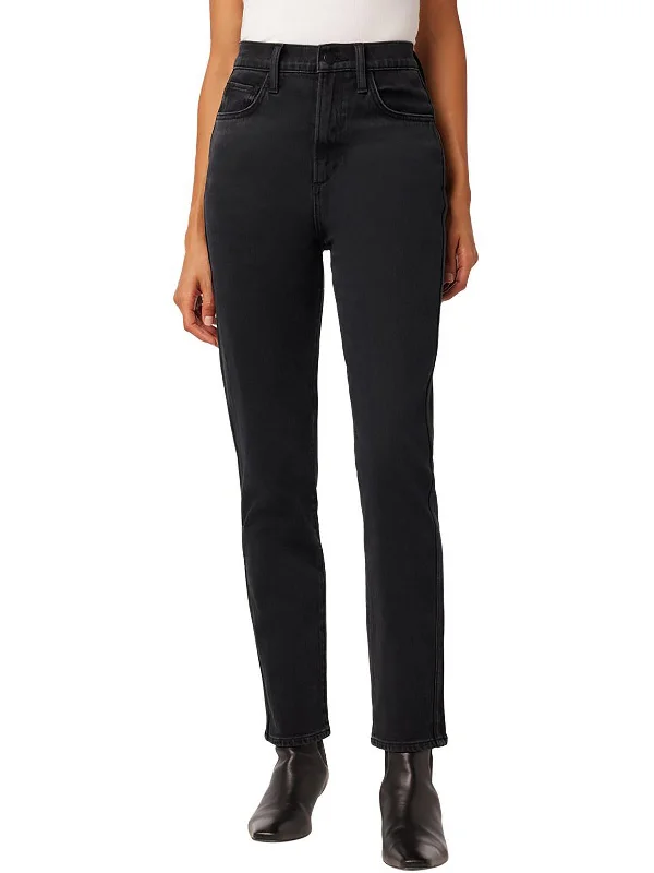 Women's Travel Apparel The Raine Womens High Rise Ankle Straight Leg Jeans